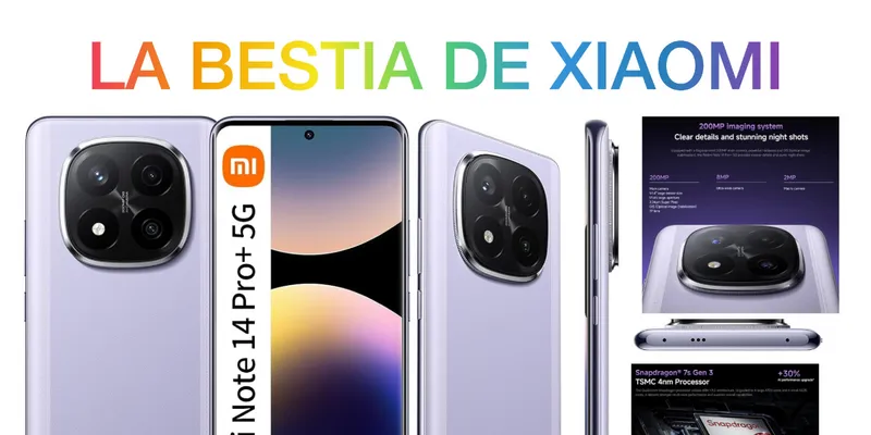 📲 XIAOMI REDMI NOTE 14 PRO+ 5G ( 8GB RAM | 256GB STORAGE)