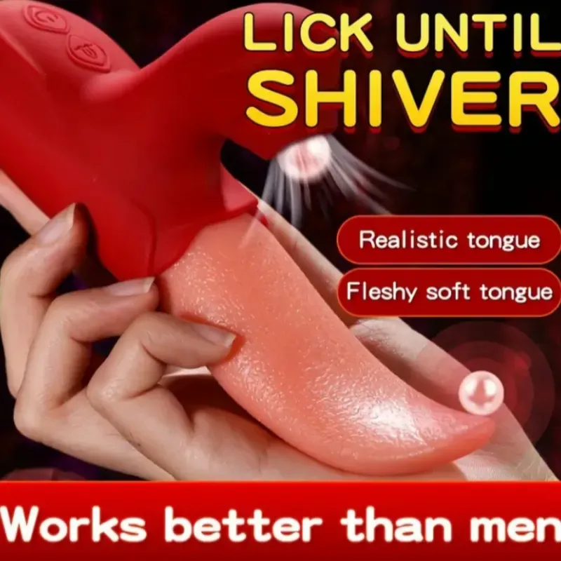 Vibrador con lengua