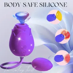 Vibrador de rosa 