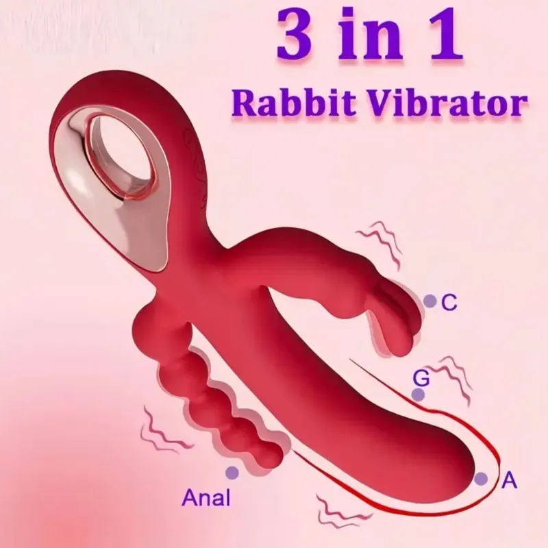 Vibrador Triple Estimulación 