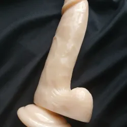 Consolador de silicona realista de 20 cm con ventosa✨ 