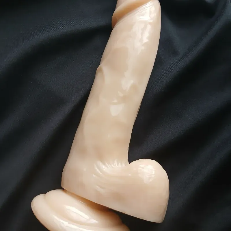 Consolador de silicona realista de 20 cm con ventosa✨ 