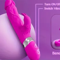 Consolador vibrador de doble motor