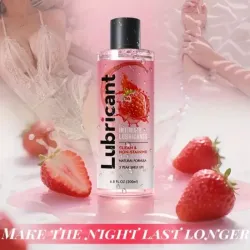 Lubricante a base de agua de fresa