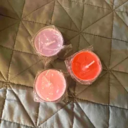 Set de 3 velas de cera a baja temperatura💋