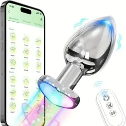 Vibrador anal de metal