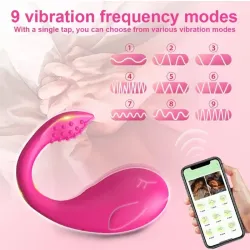 Vibrador de ballenita con Control Remoto por App