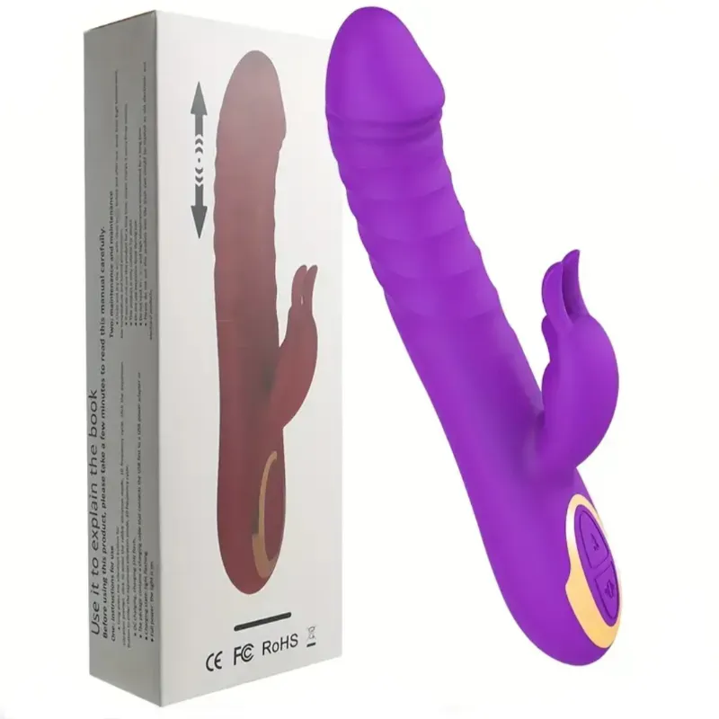 Vibrador de conejo de empuje potente
