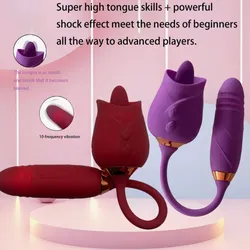 Vibrador de rosa para mujer/consolador de empuje