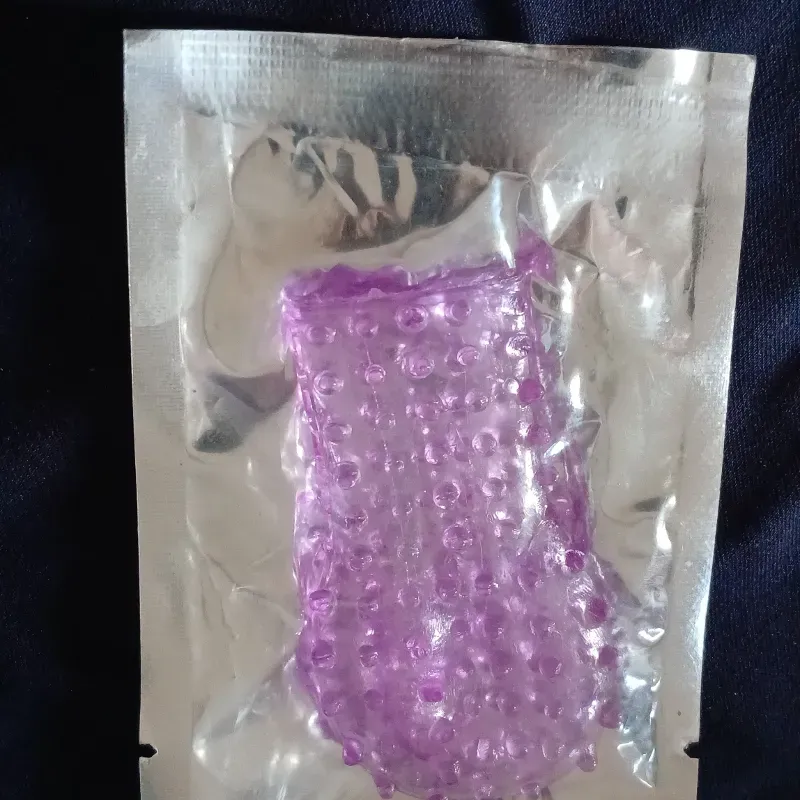 Condon de silicona texturizado reutilizable