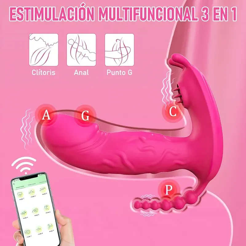 Vibrador triple estimulaci贸n