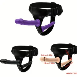 Arnés doble dildos color piel