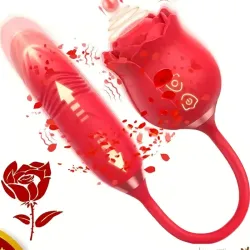 Consolador vibrador +succionador