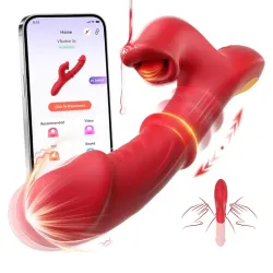 Dildo con lengua 2 en 1