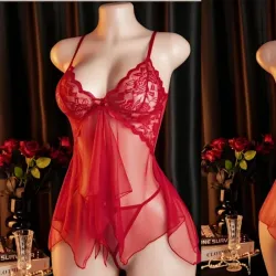 Lencería roja 2 piezas