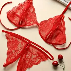 Lenceria roja sencilla