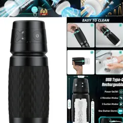 Masturbador masculino 3 en 1