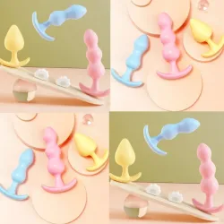 Set de 3 plug anale gelatinosos