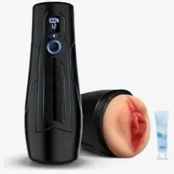 Vagina realista con Vibración + lubricante.