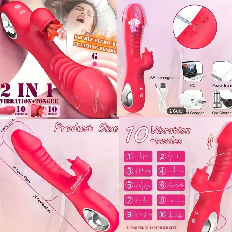 Vibrador 2 en 1