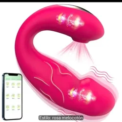 Vibrador + succionador manual y a distancia