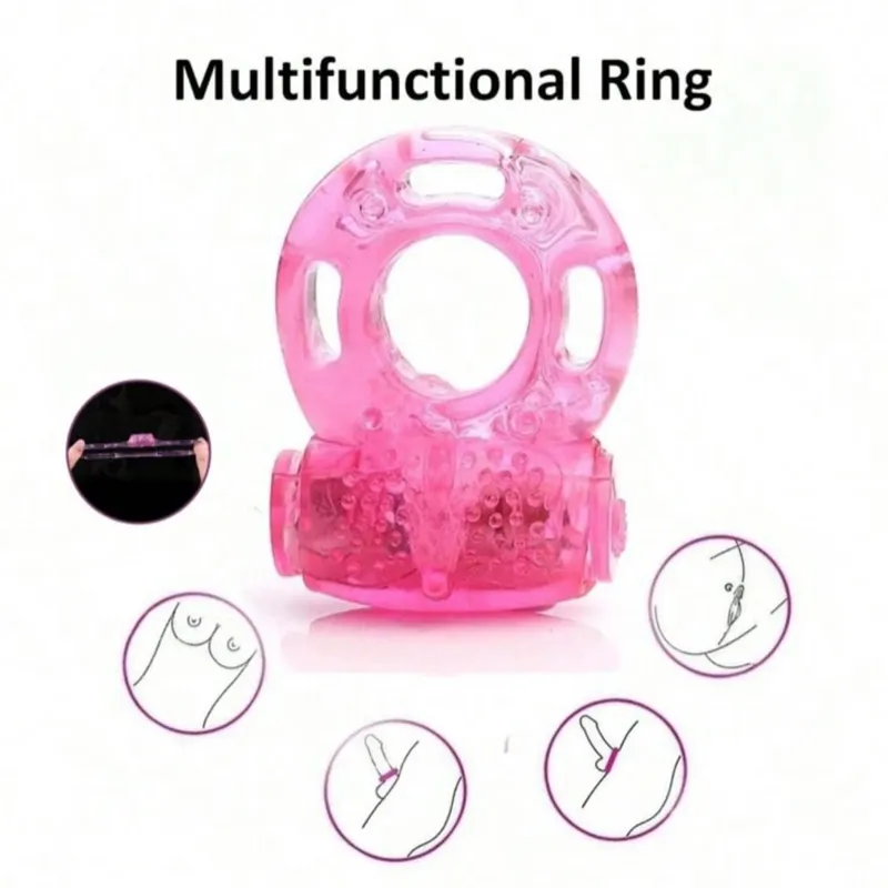 ANILLO DE SILICONA PARA PENE CON VIBRACION