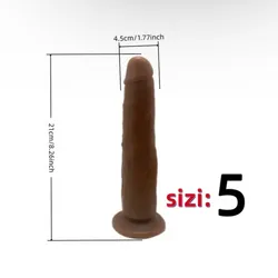 DILDO COLOR MARRÓN 