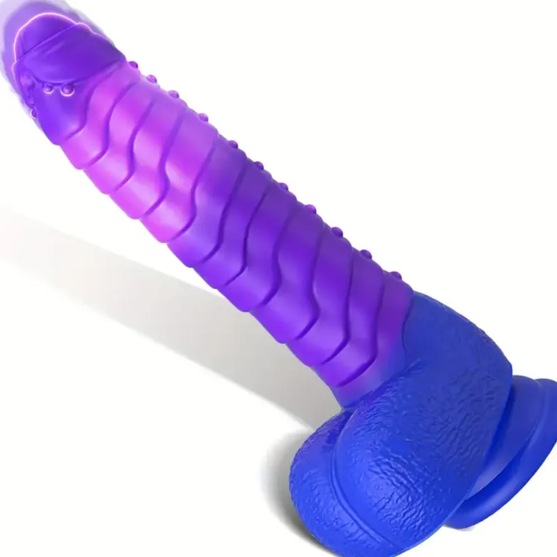 DILDO VIBRADOR TRICOLOR 