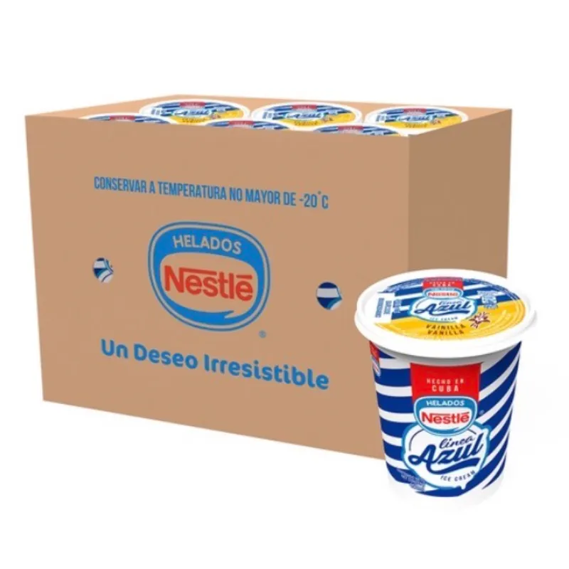 Helado sabor vainilla, en formato pote de 450ml