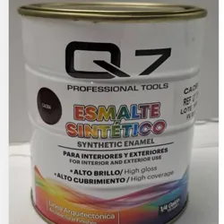PINTURA ESMALTE -NEGRO BRILLANTE.-1 LITRO- Q7