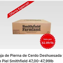 Caja de Pierna de Cerdo Deshuesada y sin Piel Smithfield 47,00-47,99lb