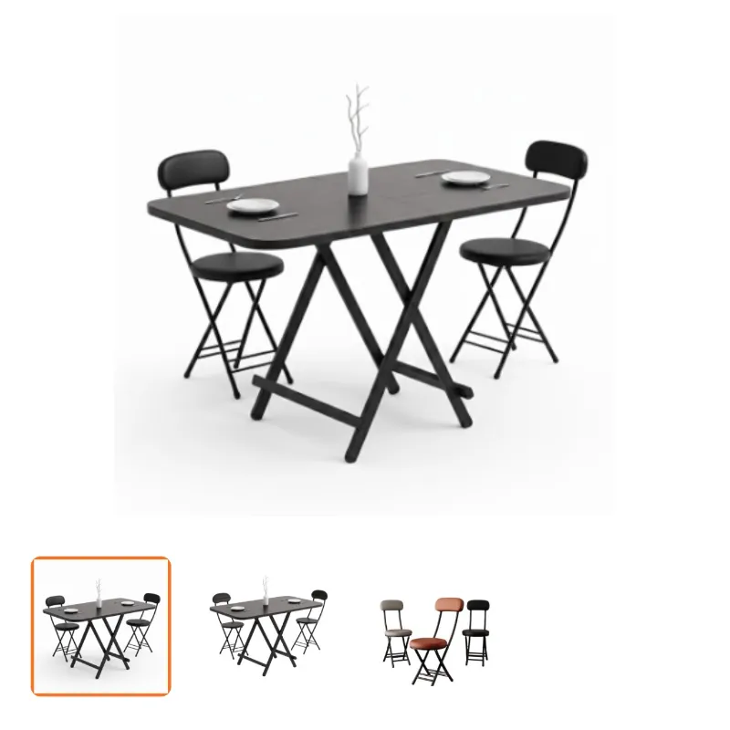 MESA Y DOS SILLAS PLEGABLE TAPIZADA