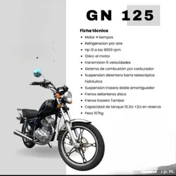 Moto gn 125 CC 