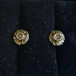 Aretes de Girasol