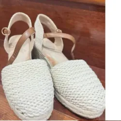 Sandalias Blancas Tejidas