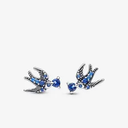 Aretes de Golondrina Brillante