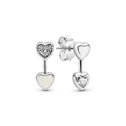 Aretes Pandora Corazones de Amor