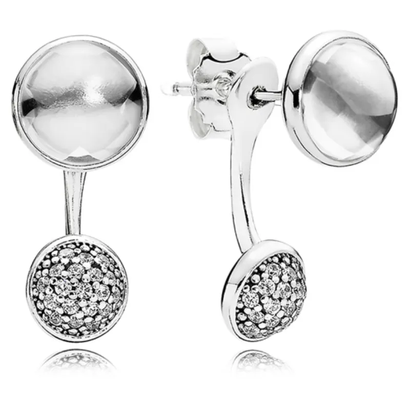 Aretes Pandora de gotas Poéticas Deslumbrantes