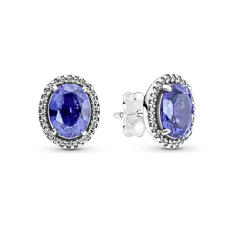 Aretes Pandora Halo Llamativo Brillante