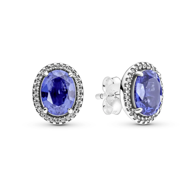 Aretes Pandora Halo Llamativo Brillante