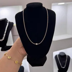 Collar Collier de Perla & Cuentas de Pandora