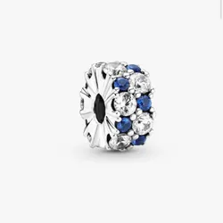 Pareja de Clips Brillante Claro y Azul