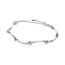 Pulsera de Margaritas Brillantes de Pandora
