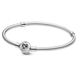 Pulsera Flexible cierre Infinito de Corazón