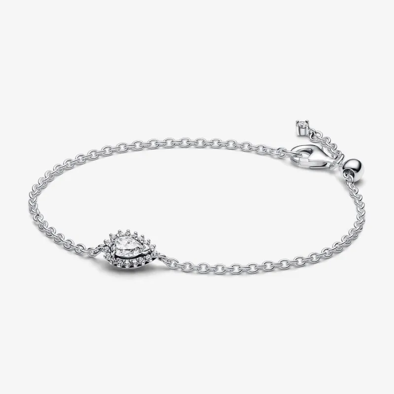 Pulsera Pandora Sparkling Pear Halo Chain