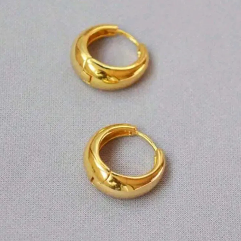 2 piezas de pendientes tipo argolla grandes chapados en oro, pendientes abrazadera para novia, boda, fiesta, joyería de regalo para amiga, novia, esposa, Día de San Valentín, mamá, Día de la Madre