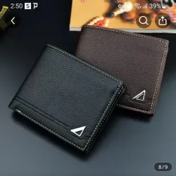 Billeteras para hombre de cuero sintético casual, bifold de negocios liviano con gran capacidad, cierre abierto, fácil limpieza con toallitas húmedas, cuero sintético elegante para salir