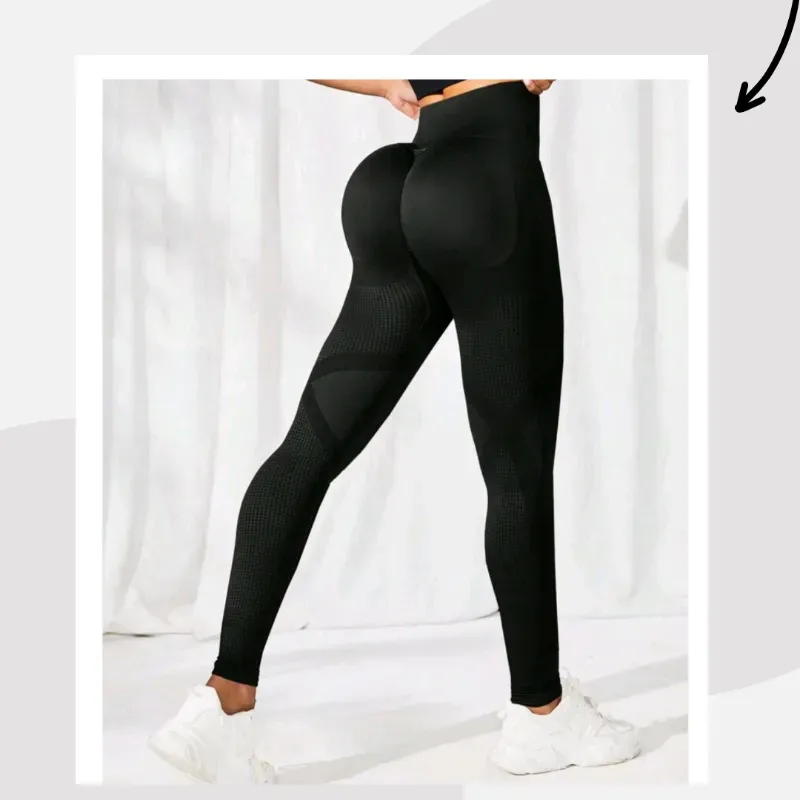 SHEIN Sport Studio Leggings deportivos de cintura ancha