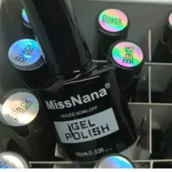 AA6>Esmalte Gel "MissNana" Negro 10ml