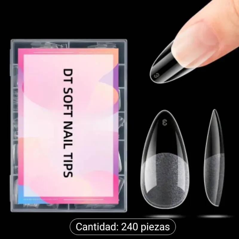 i2 Uñas Soft Gel Almendras 240u